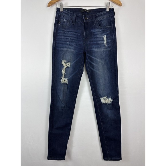 Kancan Distressed Skinny‎ Jeans Women’s Size 26 Style KC11013 Cut J308 - Picture 1 of 3